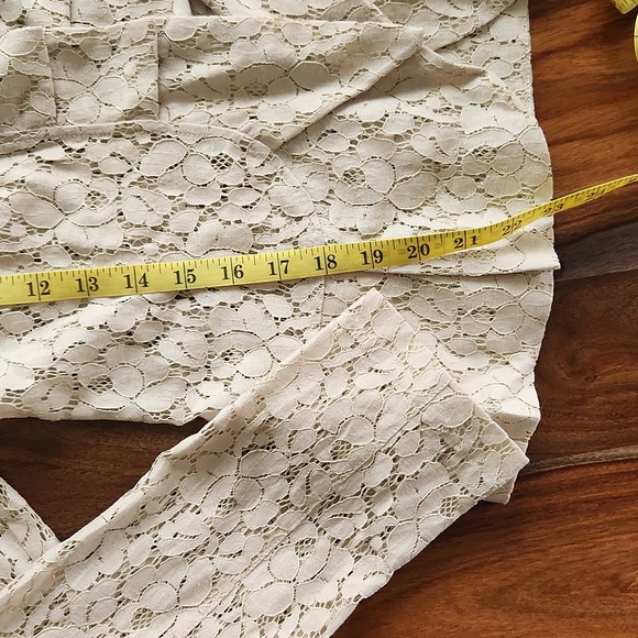 Yvonne Marie, Lace Blazer Jacket, Pale Grey, Medium, Ruffle, Beautiful - Picture 10 of 10